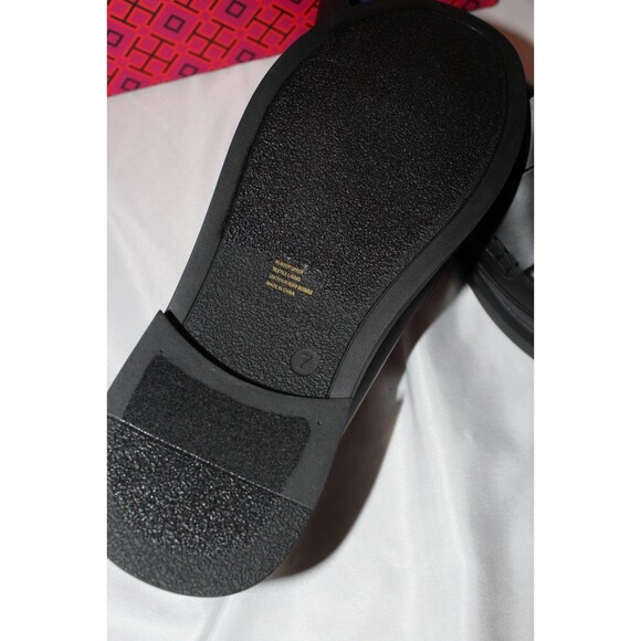 TORY BURCH WOMEN'S CLASSIC RAIN LOAFER BLACK SZ 7 NIB 248 - Picture 7 of 7